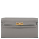 エルメス HERMES ケリーウォレット ロング トゥーゴー グリメイヤー ヴォーエプソン 長財布 ゴールド金具 ショルダー