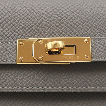 エルメス HERMES ケリーウォレット ロング トゥーゴー グリメイヤー ヴォーエプソン 長財布 ゴールド金具 ショルダー