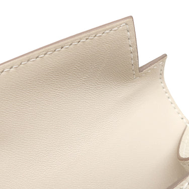 エルメス HERMES ミニケリードゥ 外縫い クレ ヴォーエプソン 2WAYバッグ ゴールド金具 オフホワイト ショルダー