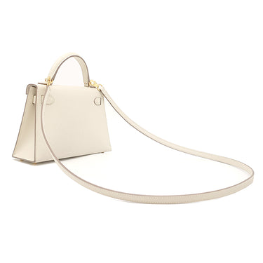 エルメス HERMES ミニケリードゥ 外縫い クレ ヴォーエプソン 2WAYバッグ ゴールド金具 オフホワイト ショルダー