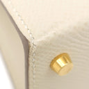 エルメス HERMES ミニケリードゥ 外縫い クレ ヴォーエプソン 2WAYバッグ ゴールド金具 オフホワイト ショルダー