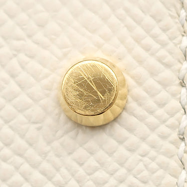 エルメス HERMES ミニケリードゥ 外縫い クレ ヴォーエプソン 2WAYバッグ ゴールド金具 オフホワイト ショルダー