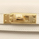 エルメス HERMES ミニケリードゥ 外縫い クレ ヴォーエプソン 2WAYバッグ ゴールド金具 オフホワイト ショルダー