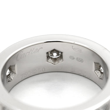 カルティエ Cartier ラブリング ダイヤモンド6石 パヴェダイヤ N4210400 ホワイトゴールド K18WG ダイヤモンド #50(JP10) リング 指輪 750 18K WG 10号