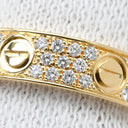 カルティエ Cartier ミニラブリング パヴェダイヤ B4083300 イエローゴールド K18YG ダイヤモンド #50(JP10) リング 指輪 LOVE Ring 750 18K YG 18金 10号