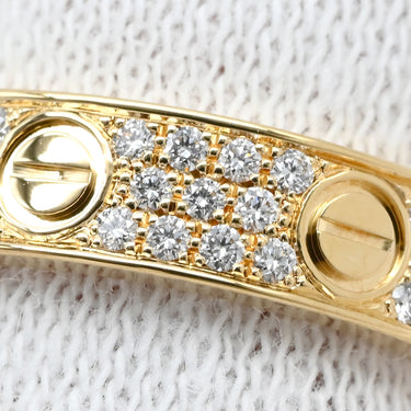 カルティエ Cartier ミニラブリング パヴェダイヤ B4083300 イエローゴールド K18YG ダイヤモンド #50(JP10) リング 指輪 LOVE Ring 750 18K YG 18金 10号