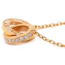 カルティエ Cartier Love パヴェ ダイヤ B7013900 ピンクゴールド K18PG ダイヤモンド ネックレス K18PG Au750 18K 18金 ペンダント ビスモチーフ