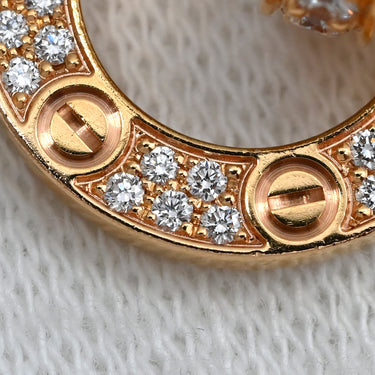 カルティエ Cartier Love パヴェ ダイヤ B7013900 ピンクゴールド K18PG ダイヤモンド ネックレス K18PG Au750 18K 18金 ペンダント ビスモチーフ