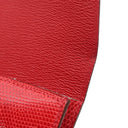 エルメス HERMES フラップ アイ グラス ケース レッド系 リザード メガネケース シルバー金具 赤 アイウェアケース