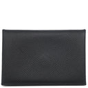 エルメス HERMES カルヴィ ブラック ヴォーエプソン カードケース シルバー金具 黒
