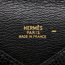 エルメス HERMES エンヴェロープ MM ブラック リザード カードケース 黒 レターカードケース カード入れ