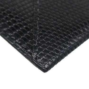 エルメス HERMES エンヴェロープ MM ブラック リザード カードケース 黒 レターカードケース カード入れ