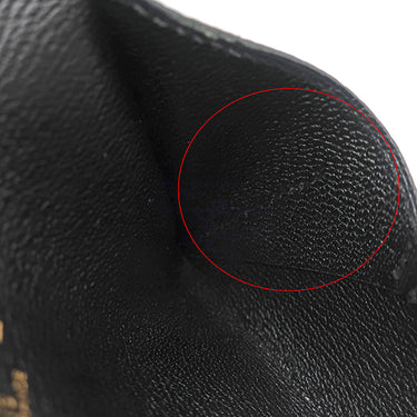 エルメス HERMES エンヴェロープ MM ブラック リザード カードケース 黒 レターカードケース カード入れ