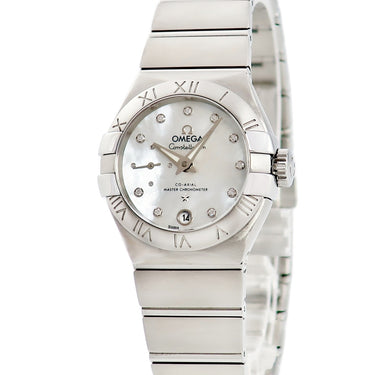 腕時計 オメガ OMEGA コンステレーション ブラッシュ プチセコンド 127.10.27.20.55.001 自動巻き レディース 純正ダイヤ シェル