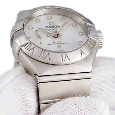 腕時計 オメガ OMEGA コンステレーション ブラッシュ プチセコンド 127.10.27.20.55.001 自動巻き レディース 純正ダイヤ シェル