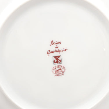 エルメス HERMES デザートプレート ガダルキヴィール 2枚セット P011007P レッド×ホワイト 磁器 ポーセリン 食器 新品 未使用 赤