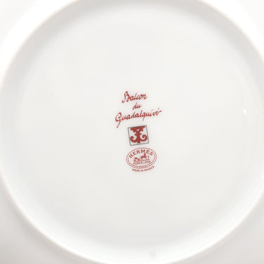 エルメス HERMES デザートプレート ガダルキヴィール 2枚セット P011007P レッド×ホワイト 磁器 ポーセリン 食器 新品 未使用 赤