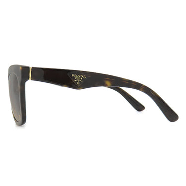 プラダ PRADA サイドトライアングル 53□19 SPR24Q-F ブラウン プラスチック サングラス ゴールド金具 グラデーション 茶