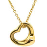 ティファニー Tiffany & Co オープンハート 11mm イエローゴールド K18YG ネックレス T＆Co. 18K 18金 750 YG エルサペレッティ