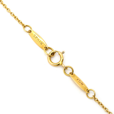ティファニー Tiffany & Co オープンハート 11mm イエローゴールド K18YG ネックレス T＆Co. 18K 18金 750 YG エルサペレッティ