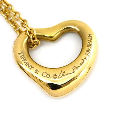 ティファニー Tiffany & Co オープンハート 11mm イエローゴールド K18YG ネックレス T＆Co. 18K 18金 750 YG エルサペレッティ
