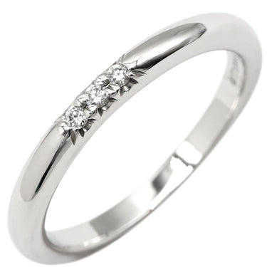 ティファニー Tiffany & Co フォーエバー ダイヤ プラチナシルバー Pt950 ダイヤモンド リング 指輪 T＆Co. 3石 3粒 プラチナ 6.5号