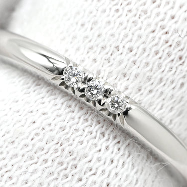 ティファニー Tiffany & Co フォーエバー ダイヤ プラチナシルバー Pt950 ダイヤモンド リング 指輪 T＆Co. 3石 3粒 プラチナ 6.5号
