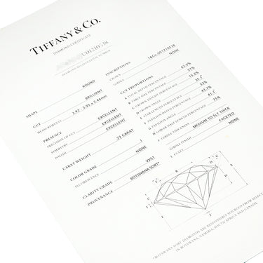 ティファニー Tiffany & Co ソリティア ダイヤリング プラチナシルバー Pt950 ダイヤモンド リング 指輪 T＆Co. 一粒 1P プラチナ 立爪 6.5号