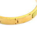 エルメス HERMES クリックH PM イエロー×ゴールド GP エナメル ブレスレット 黄 Hブレス