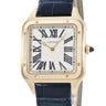 腕時計 カルティエ Cartier サントス デュモン XL WGSA0084 手巻き メンズ K18YG無垢 スクエア ローマン アイボリー 限定