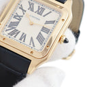 腕時計 カルティエ Cartier サントス デュモン XL WGSA0084 手巻き メンズ K18YG無垢 スクエア ローマン アイボリー 限定