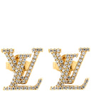 ルイヴィトン LOUIS VUITTON LV アイコニック ストラス M00609 ゴールド GP ストラス ピアス LVシグネチャー ラインストーン
