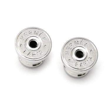 エルメス HERMES ポップアッシュ Hピアス ミニ ピンクXシルバー メタル エナメル ピアス シルバー金具 Hモチーフ