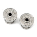 エルメス HERMES ミニマイヨン ブルーXシルバー メタル エナメル ピアス シェーヌダンクル 青