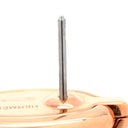 エルメス HERMES ミニマイヨン オレンジXローズゴールド GP エナメル ピアス シェーヌダンクル ピンクゴールド