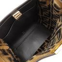フェンディ FENDI ピーカブー エックスライト レギュラー 8BN310 キャメル レザー ボア 2WAYバッグ ゴールド金具 茶 ミディアム