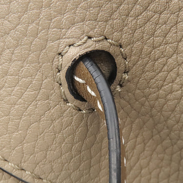 ロエベ LOEWE ハンモック ドローストリング スモール サンド レザー ソフトカーフスキン 2WAYバッグ ゴールド金具 グレージュ ハンドバッグ ショルダーバッグ