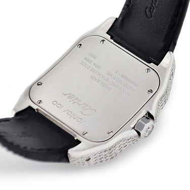腕時計 カルティエ Cartier サントス100 LM W20073X8 自動巻き メンズ ダイヤ スクエア 角型 ローマン
