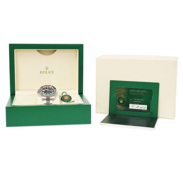 腕時計 ロレックス ROLEX GMTマスター2 レフティーモデル 126720VTNR ランダム番 自動巻き メンズ ランダム番 ブラック グリーン 左利き用