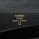 エルメス HERMES ベアンスフレ ブラック アリゲーターマット 長財布 ゴールド金具 新品 未使用 黒 クロコ 二つ折り財布