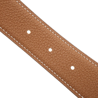 エルメス HERMES コンスタンスH ＃75 ブラック×ゴールド ボックスカーフ トゴ #75 ベルト ピンクゴールド金具 新品 未使用 黒 茶 Hバックル PG RG ローズゴールド金具