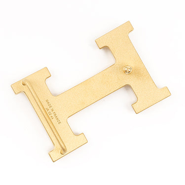 エルメス HERMES コンスタンスH ブラック×ゴールド トゴ ボックスカーフ #80 ベルト マットゴールド金具 新品 未使用 Hバックル ベルトバックル レザーベルト キット