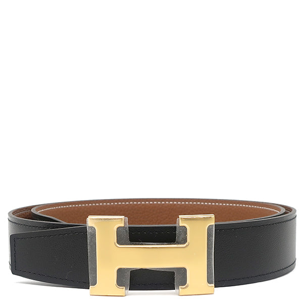 HERMES H型バックル ベルト 90 エルメス HERMES コンスタンスH ＃90 ブラック×ゴールド ボックス
