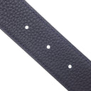 エルメス HERMES コンスタンスH ＃95 ブラック×ブルーニュイ ボックスカーフ トゴ #95 ベルト マットシルバー金具 新品 未使用 黒 紺 Hバックル ベルトバックル レザーベルト キット