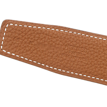 エルメス HERMES コンスタンスH ＃95 ブラック×ゴールド トゴ ボックスカーフ #95 ベルト 新品未使用 Hバックル ベルトバックル レザーベルト キット