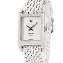 腕時計 トムフォード TOM FORD N.004 リサイクルスチール ホワイトダイアル TF0120256681 クオーツ メンズ 新品同様 白