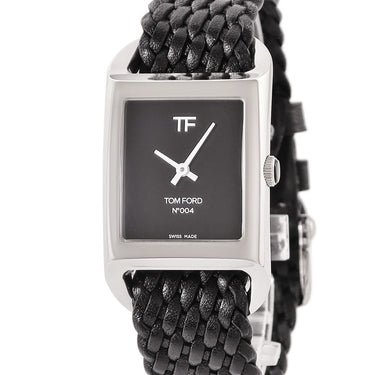 腕時計 トムフォード TOM FORD N.004 リサイクルスチール ブラックダイアル TF0120256687 クオーツ メンズ 未使用 黒