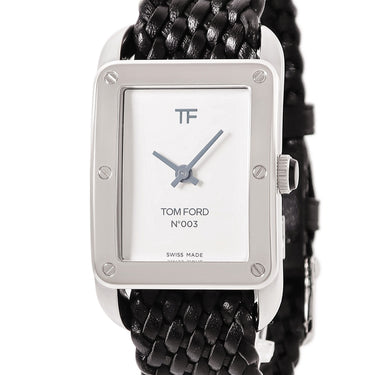 腕時計 トムフォード TOM FORD N.003 ポリッシュドSS ホワイトダイアル TF0120267289 クオーツ メンズ 未使用 白