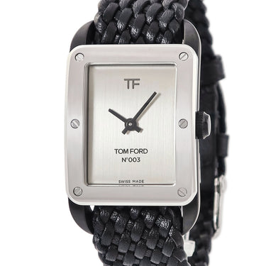 腕時計 トムフォード TOM FORD N.003 ブラックPVD ブラッシュドベゼル TF0120256685 クオーツ メンズ 未使用 アンスラサイト
