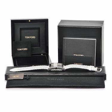 腕時計 トムフォード TOM FORD N.003 ポリッシュドSS クロームダイアル TF0120268085 クオーツ メンズ 未使用 シルバー